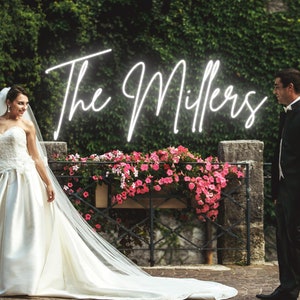 Custom Wedding Neon Sign, Custom Neon Sign, Custom Wedding Lights, Personalized Name Neon Sign, LED Neon Sign for Wedding, Wall Decor