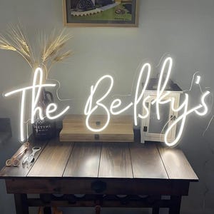 Custom Neon Sign | Neon Sign | Personalized Gifts | Wedding Neon Signs | Name Signs | Led Neon Lights | Neon Signs | Home Decor | Wall Decor