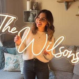 Wedding Custom Name Neon Sign, Neon Sign, LED Neon Light Sign, Gift for him/her, Wall Decor, Custom Wedding Decor, Acrylic Wedding Sign