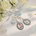 Personalized Memorial Bridal Bouquet Charm with Photo, Wedding Memorial Photo Charm, Custom Flower Bouquet Photo Charm,In Memory of Love