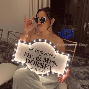 Custom Wedding Bottle Service Marquee Sign: LED Light Party Decor,Entrance reception sign