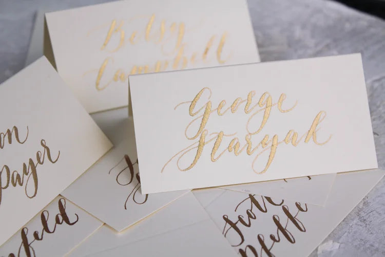 Calligraphy place cards