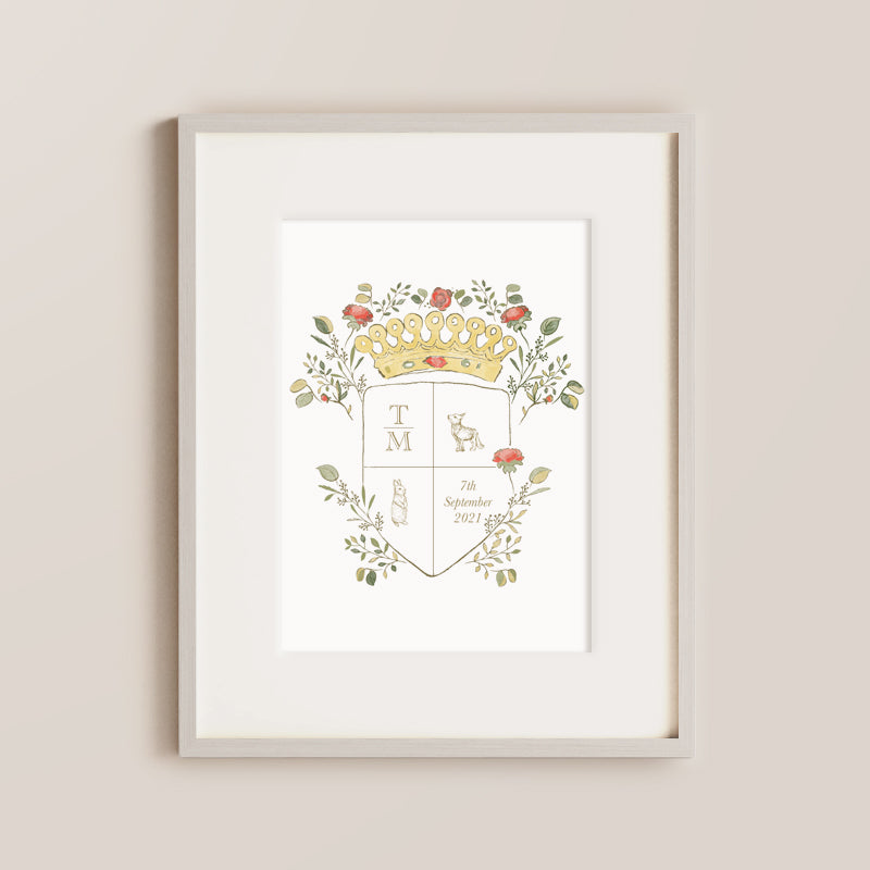 Classic Crest Nursery Print